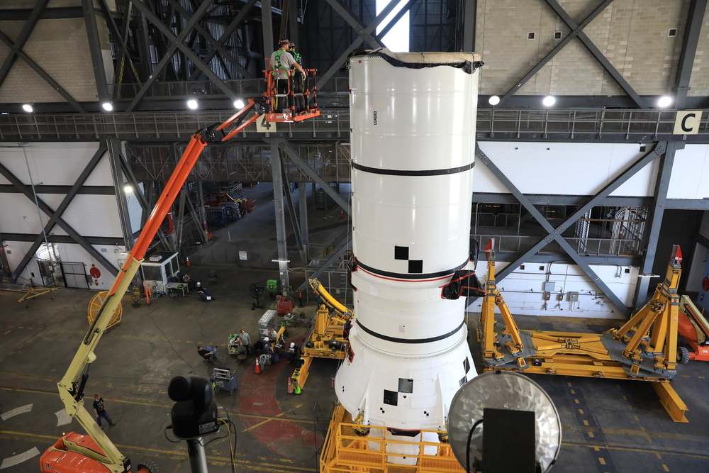 Artemis III Booster Stacking Coverage - RH Aft Assembly