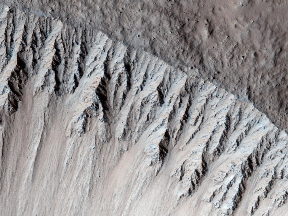 A Fresh, Lunar-Like Crater on Mars