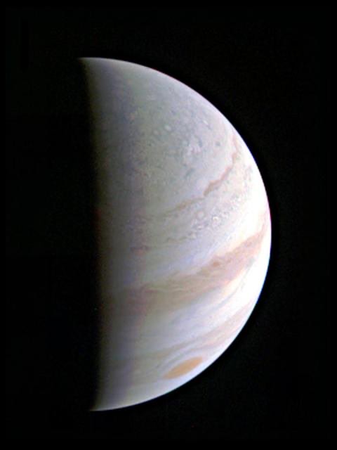 Speeding Towards Jupiter Pole
