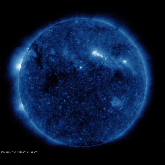 Full disk view of the sun June 21, 2010