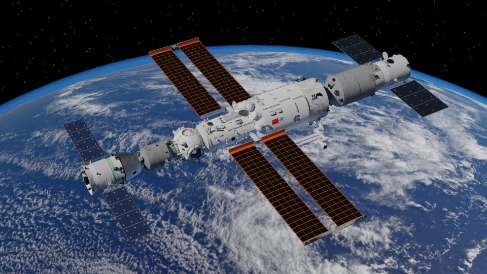 Tiangong Space Station Rendering 2021.08